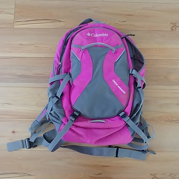 Columbia Handbags - Columbia Backpack circuit breaker pink black grey
